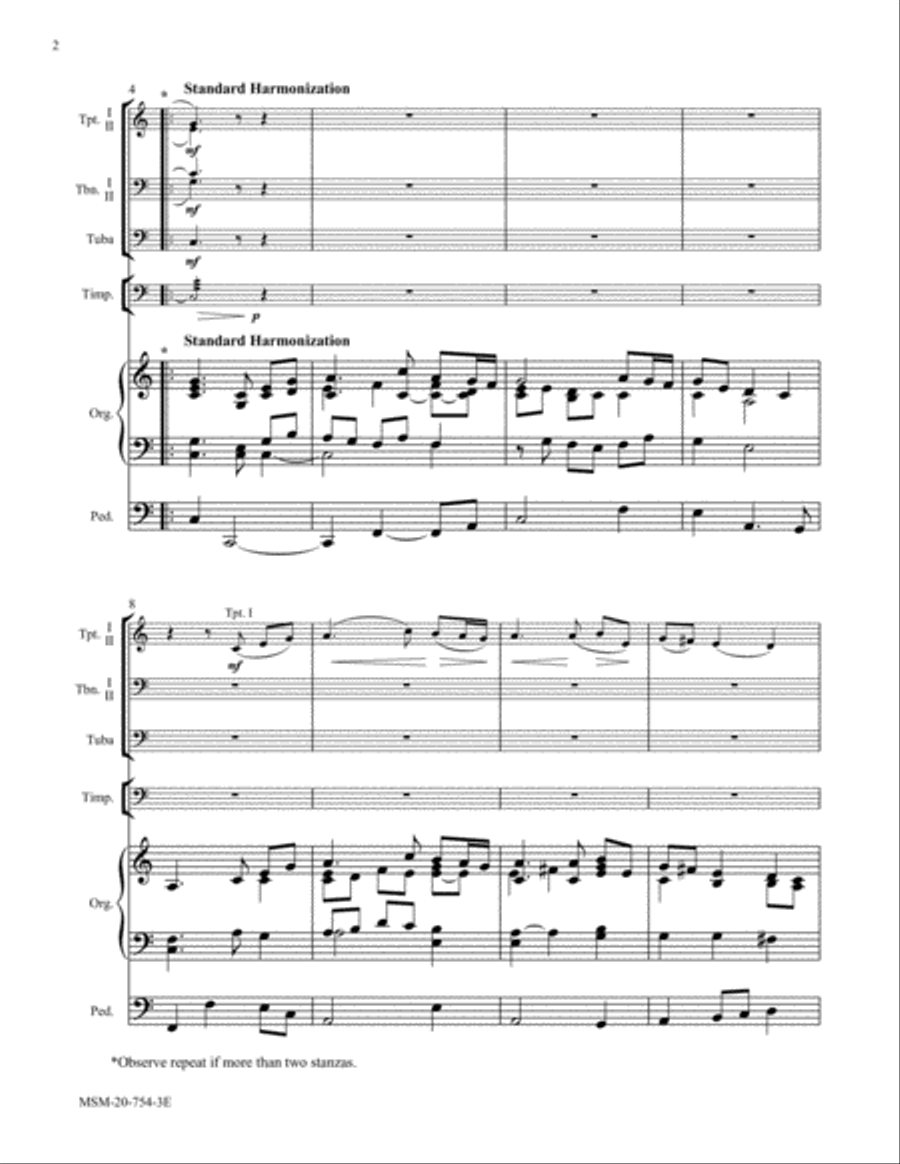 JERUSALEM in C Choir scores gallery preview page 2