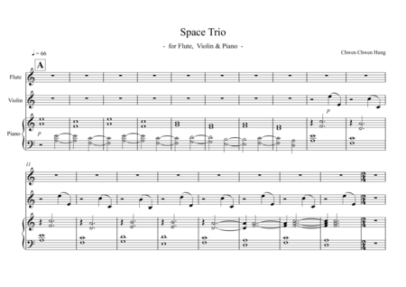 Space Trio for Flute, Violin and Piano image number null