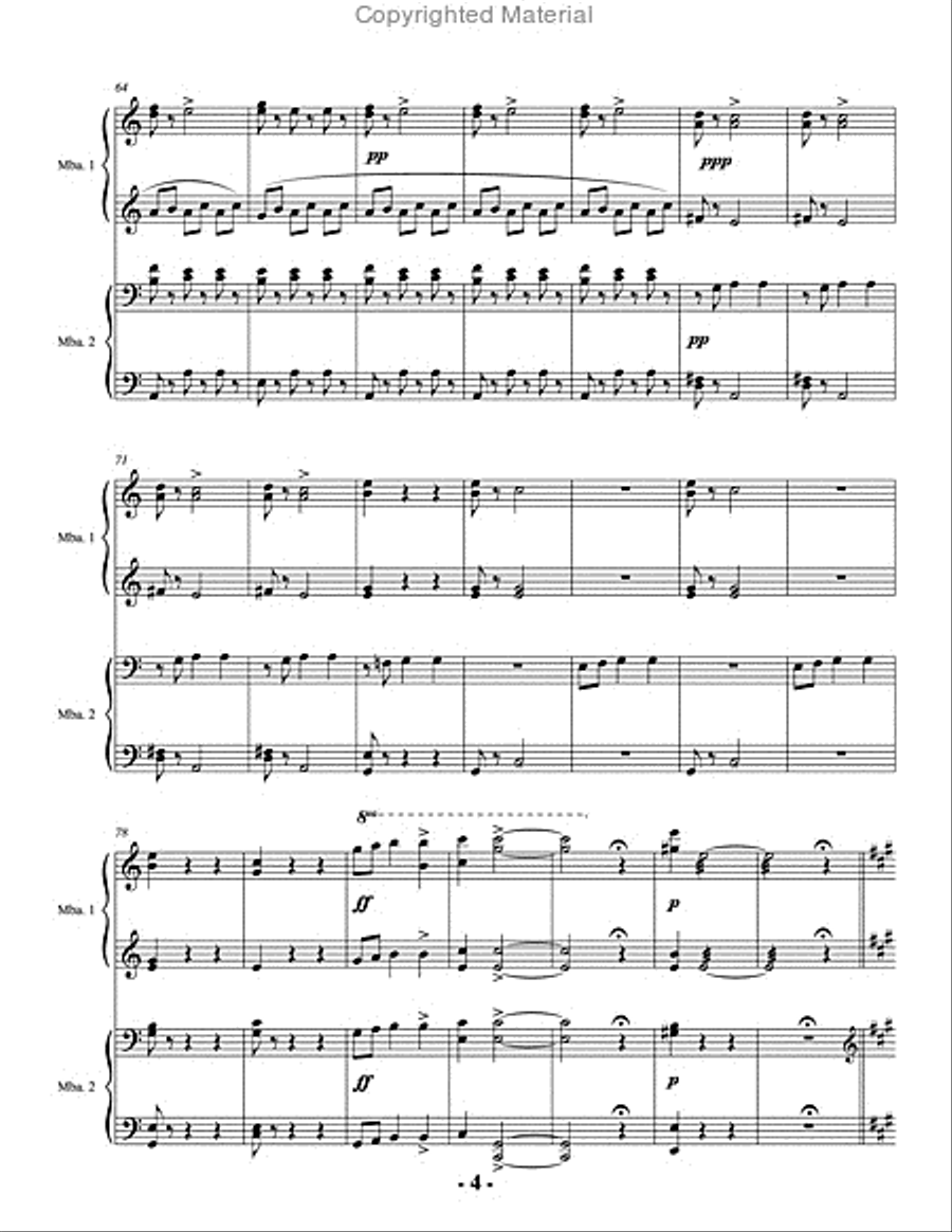 Slavonic Dance, Op. 46, No. 1 (score & parts) Percussion Ensemble scores gallery preview page 5