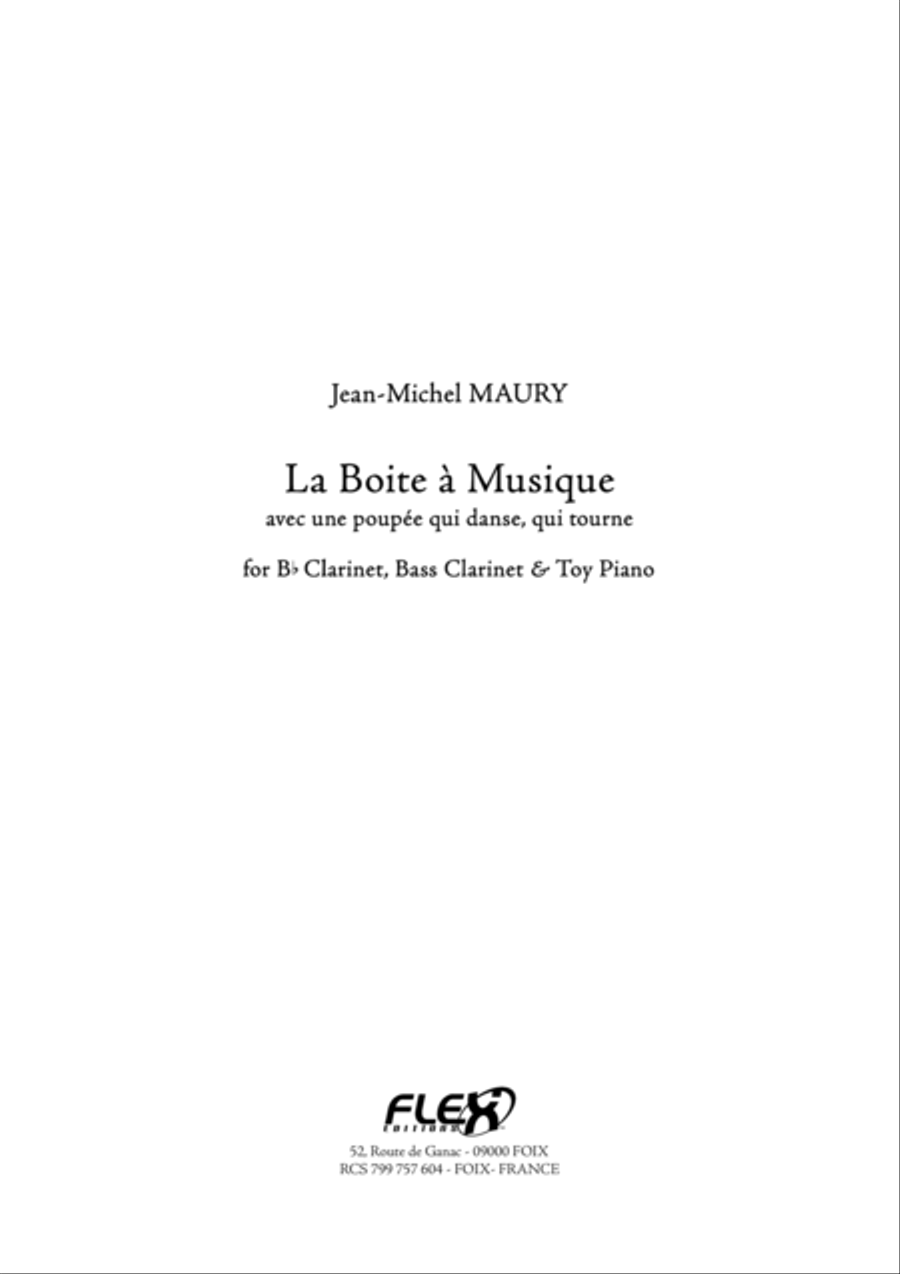 La Boite a Musique B-Flat Clarinet scores gallery preview page 1