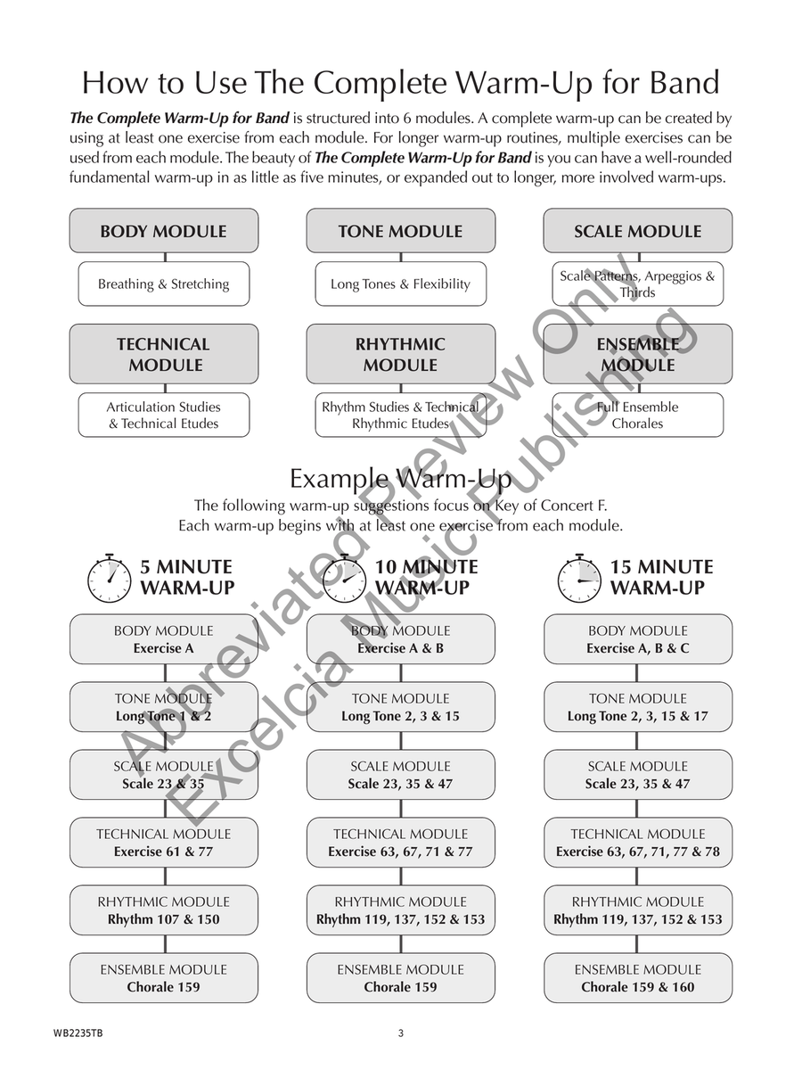 The Complete Warm-Up for Band B-Flat Trumpet scores gallery preview page 4