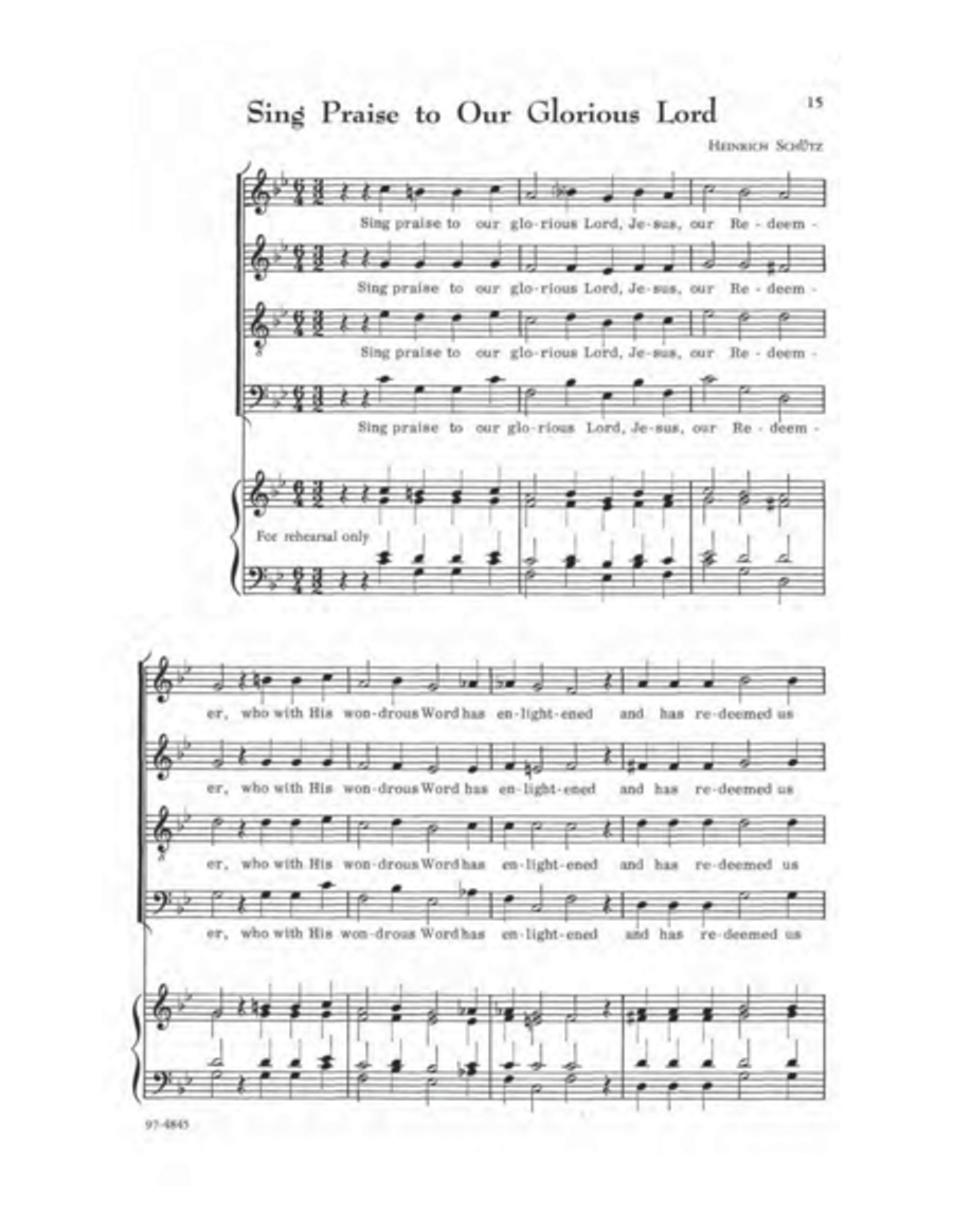 A First Motet Book 4-Part scores gallery preview page 8