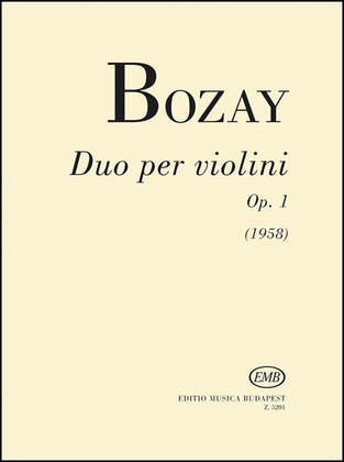 Book cover for Duo Per Violini Op. 1