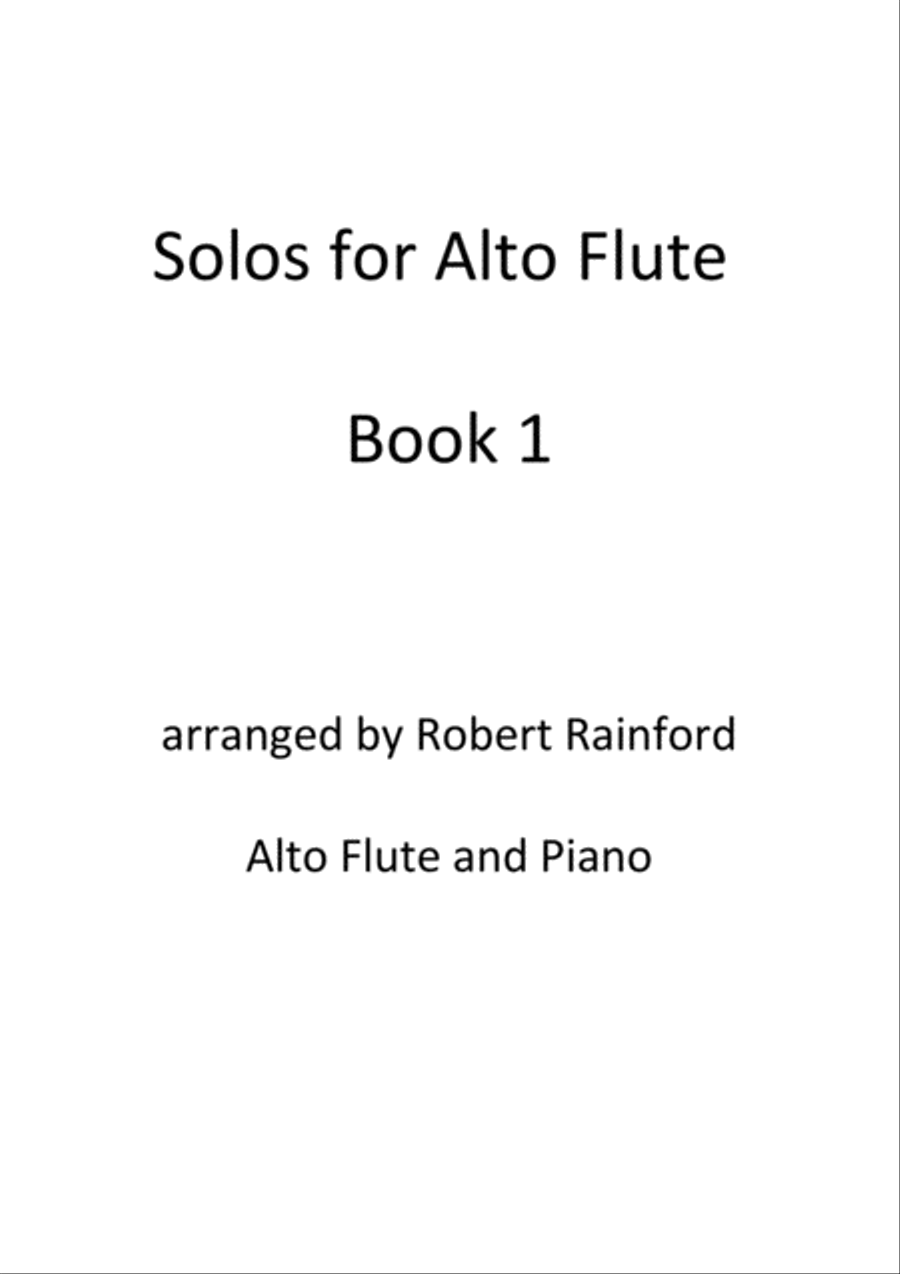 Solos for Alto Flute Book 1 Flute Solo scores gallery preview page 1
