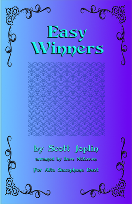 Book cover for The Easy Winners, Duet for Alto Saxophone