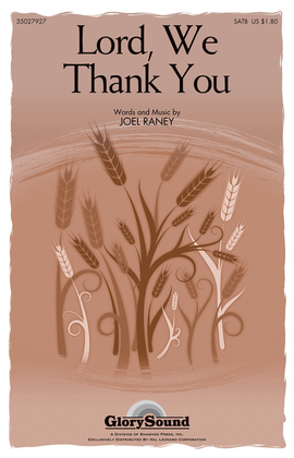 Book cover for Lord, We Thank You