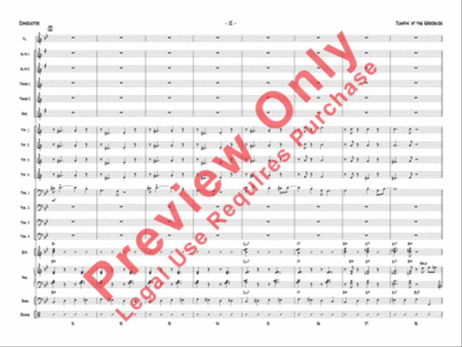 Jumpin' at the Woodside Jazz Ensemble scores gallery preview page 16