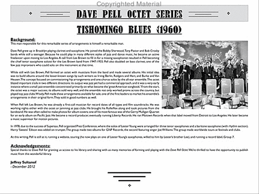 Tishomingo Blues Chamber Music scores gallery preview page 3