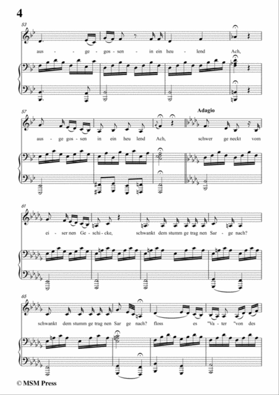 Schubert-Eine Leichenphantasie,D.7,in c minor,for Voice&Piano Voice scores gallery preview page 6