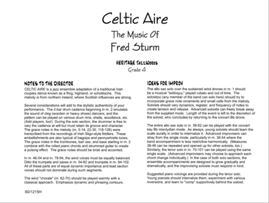Celtic Aire Celtic Aire Jazz Ensemble scores gallery preview page 3