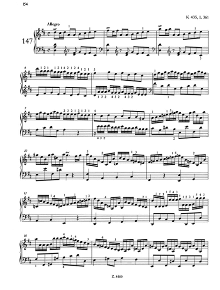 200 Sonate per clavicembalo (pianoforte) 3 Piano Solo scores gallery preview page 4