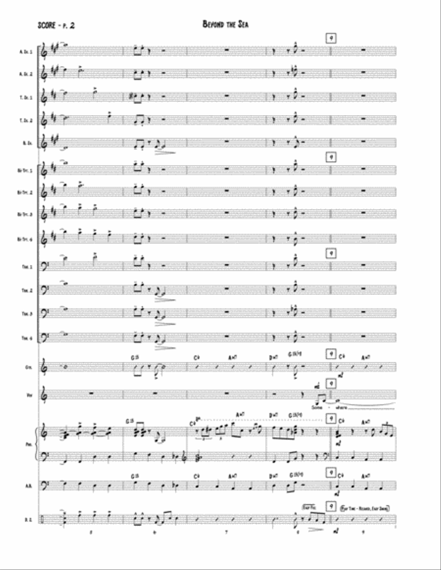 Beyond The Sea Jazz Ensemble scores gallery preview page 3