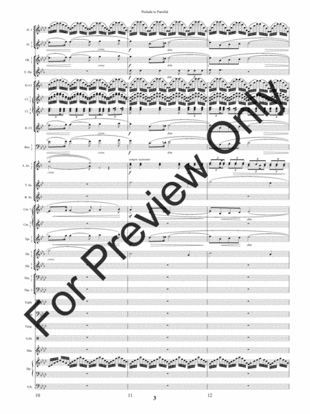 Prelude to Parsifal - Full Score