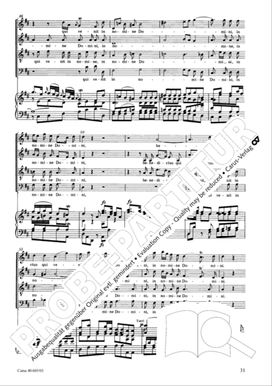 Nikolai Mass (Missa Sancti Nicolai) 4-Part scores gallery preview page 32