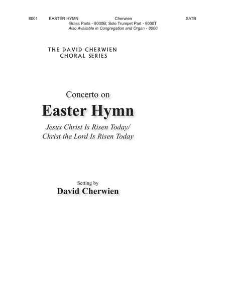 Concertato on  Easter Hymn