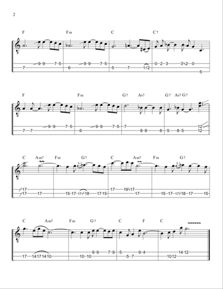 Sleepwalk (instrumental Version) Electric Guitar scores gallery preview page 4