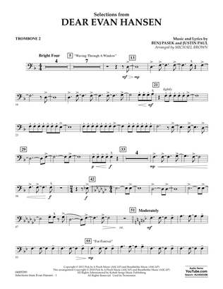 Selections from Dear Evan Hansen - Trombone 2