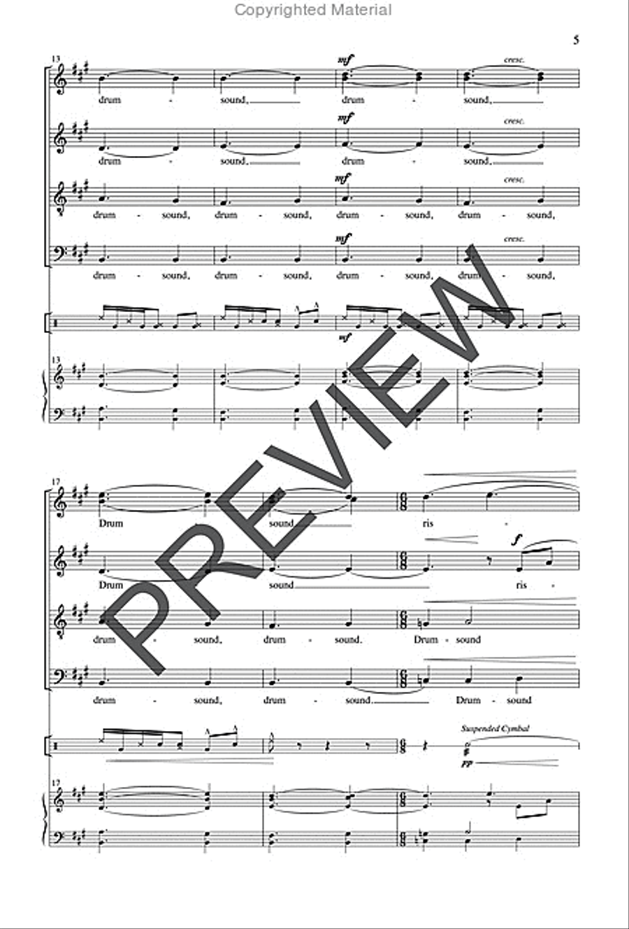 Drumsound Rises Drumsound Rises Divisi scores gallery preview page 4