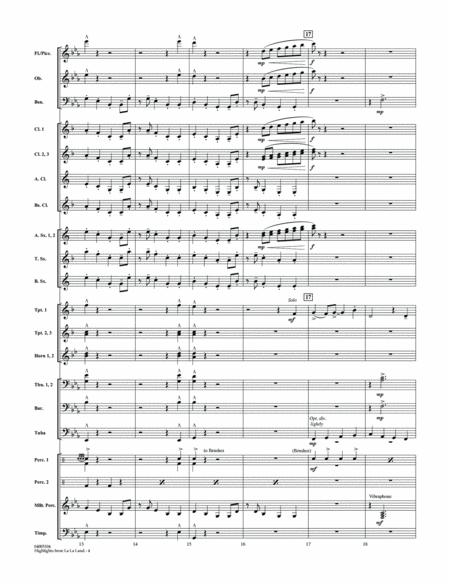 Highlights from La La Land - Conductor Score (Full Score)