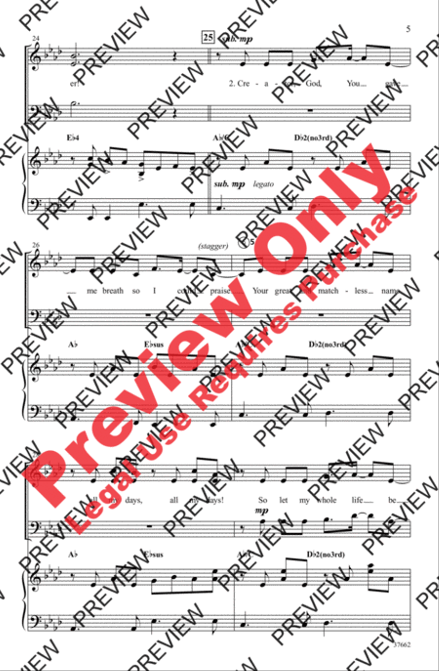 Glory to God Forever 3-Part scores gallery preview page 5