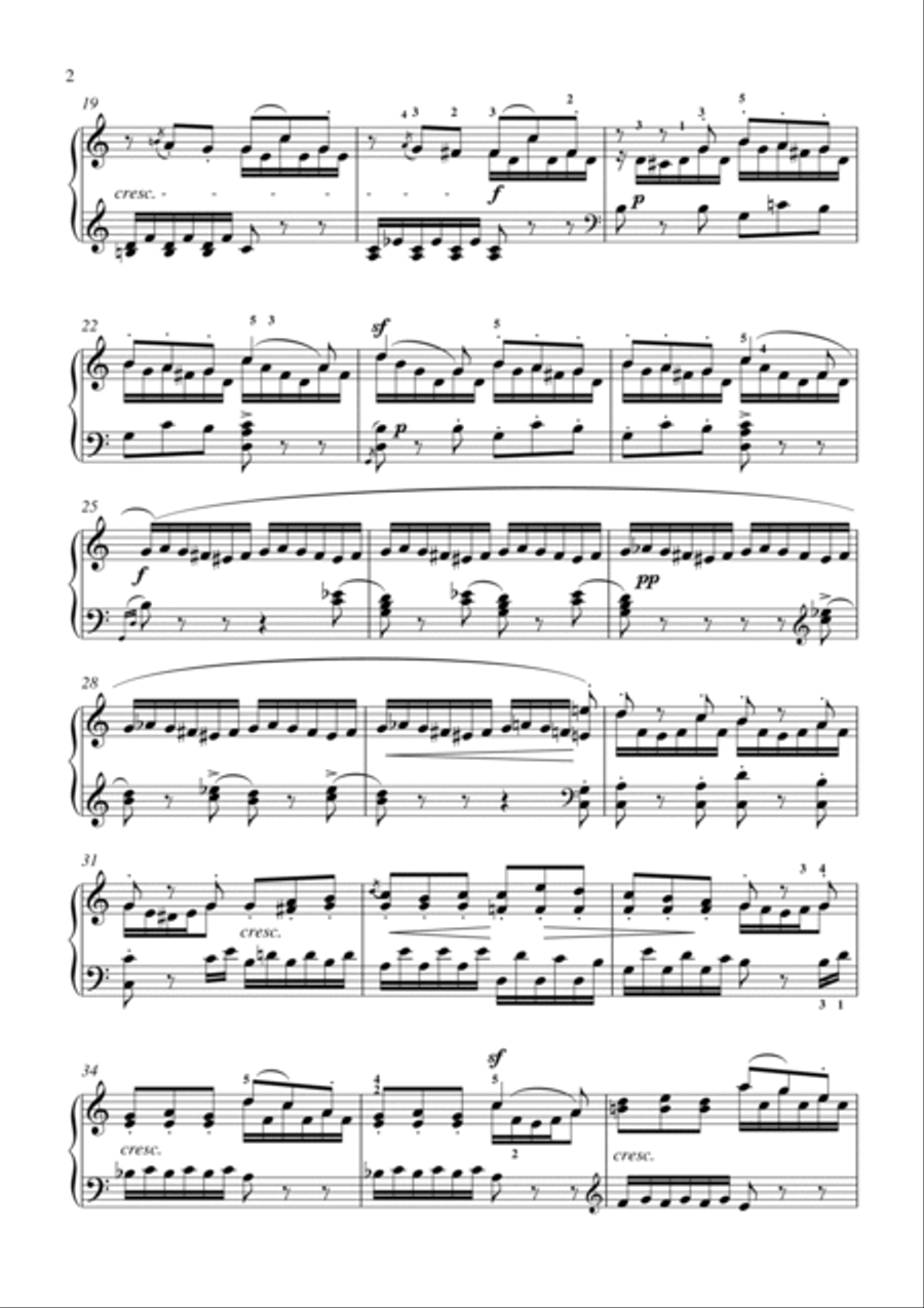 Mendelssohn-Lied ohne Worte Op. 67 No.4(Piano) Piano Solo scores gallery preview page 3