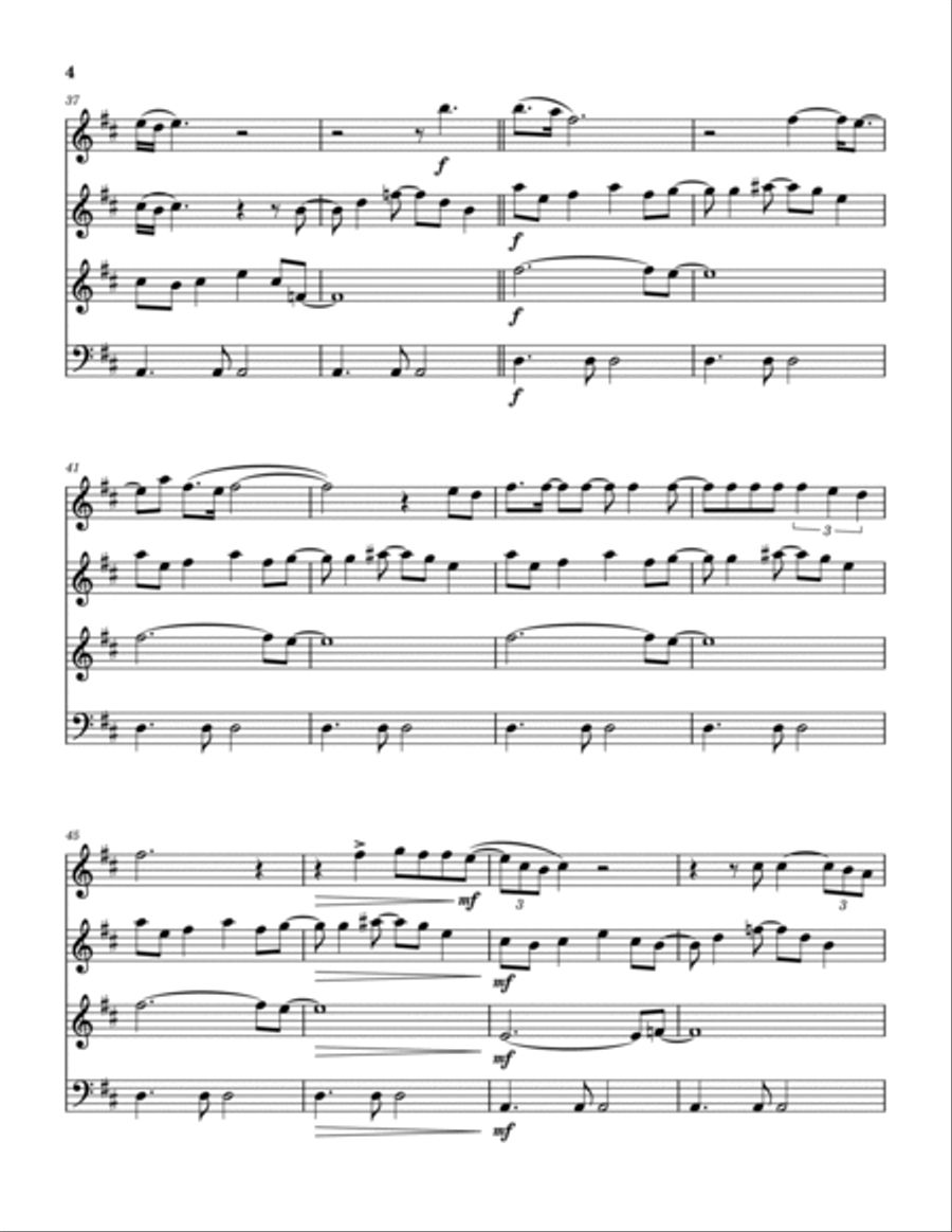 We Two Woodwind Quartet scores gallery preview page 5