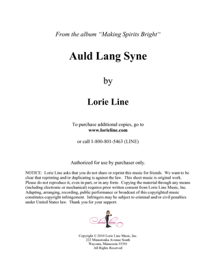 Book cover for Auld Lang Syne (from the album Making Spirits Bright)
