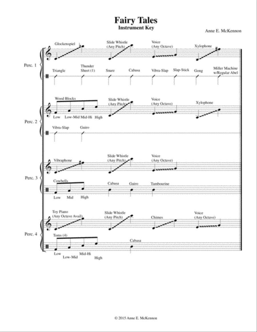 Fairy Tales Percussion Ensemble scores gallery preview page 2