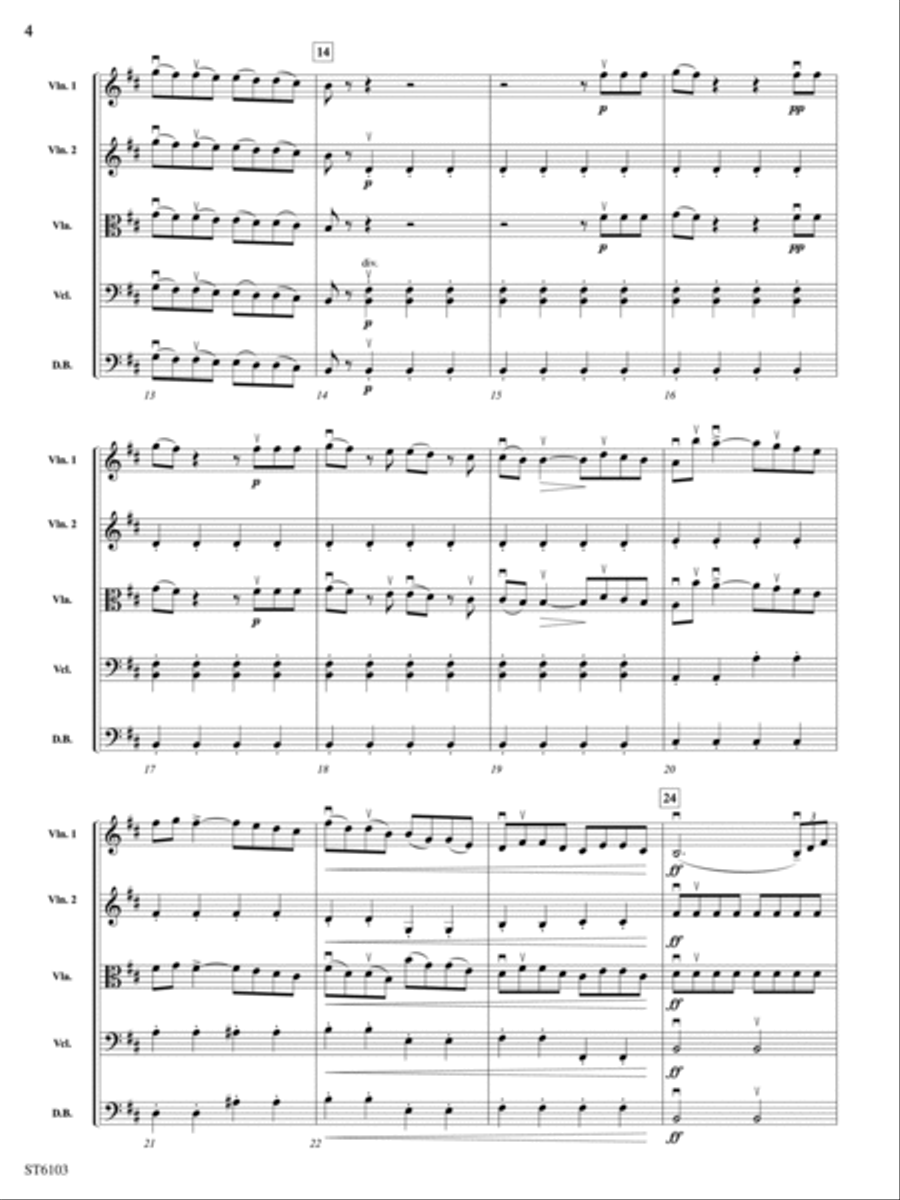 The Barber of Seville (Overture): Score String Orchestra scores gallery preview page 4
