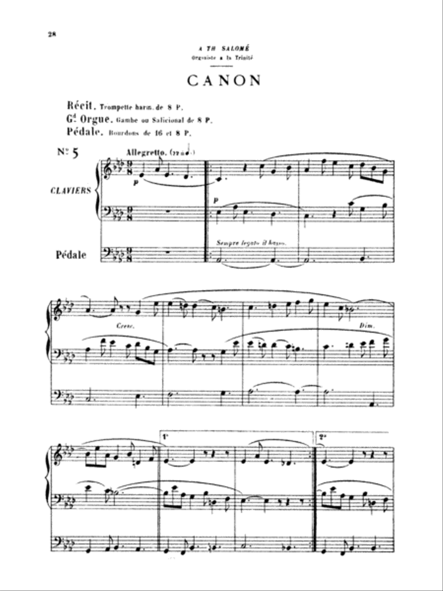 Dubois: Twelve Pieces Organ scores gallery preview page 1
