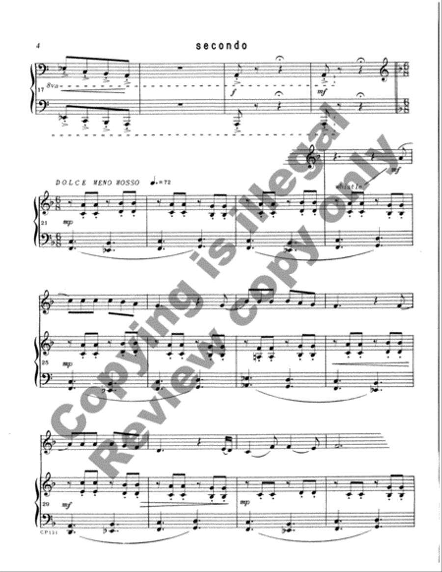 Overture to a Puppet Show Easy Piano scores gallery preview page 11