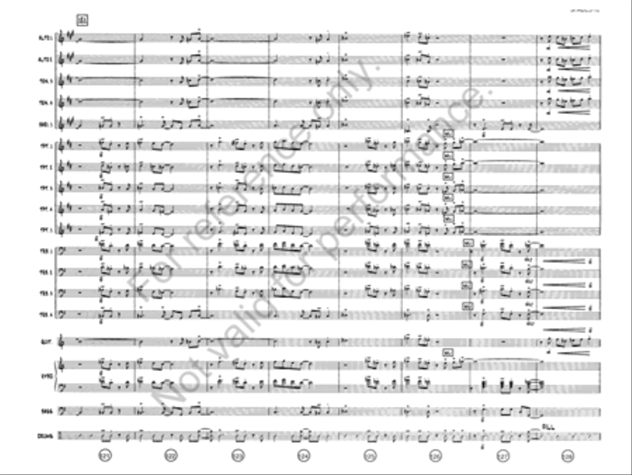 Shades On, Roof Down! Jazz Ensemble scores gallery preview page 17