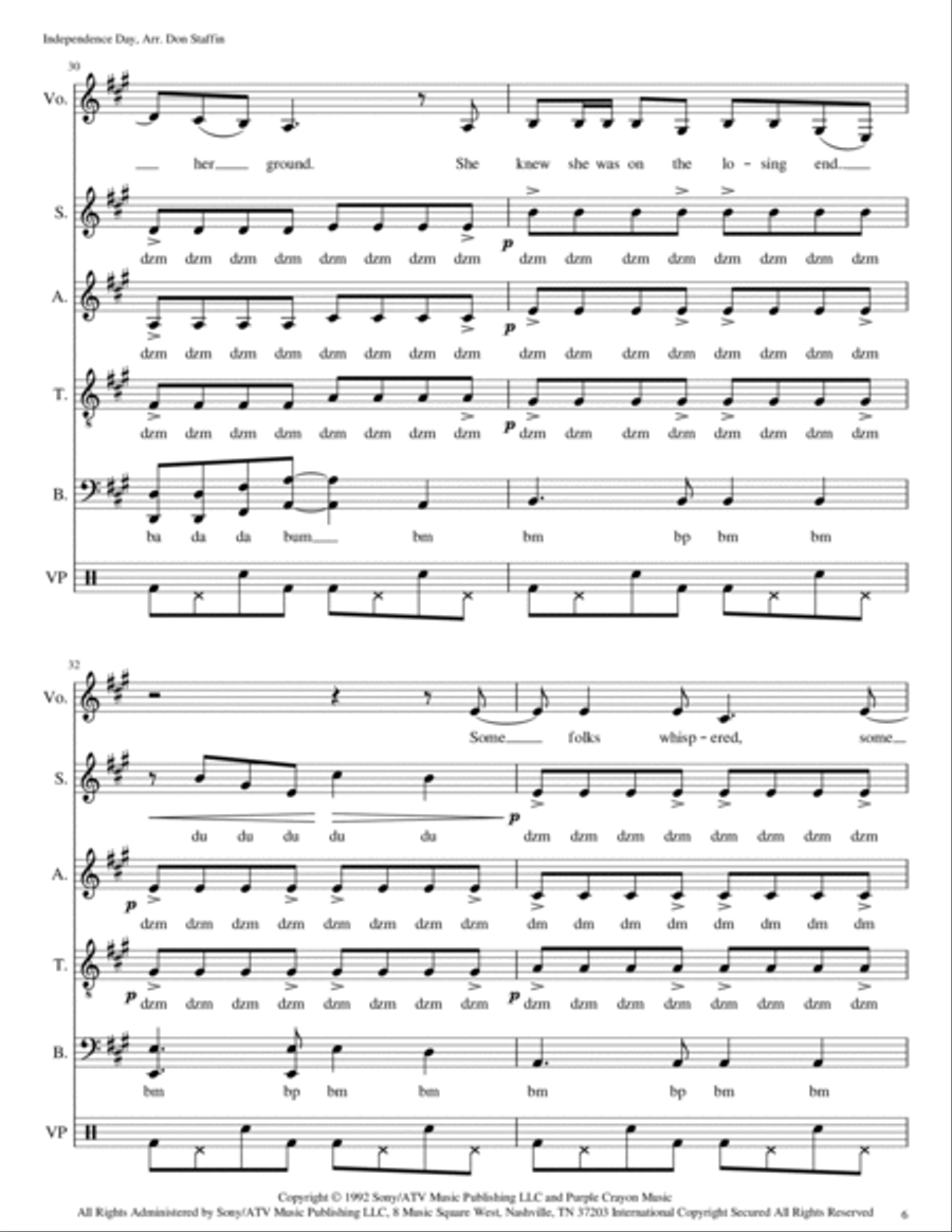 Independence Day Independence Day 4-Part scores gallery preview page 6