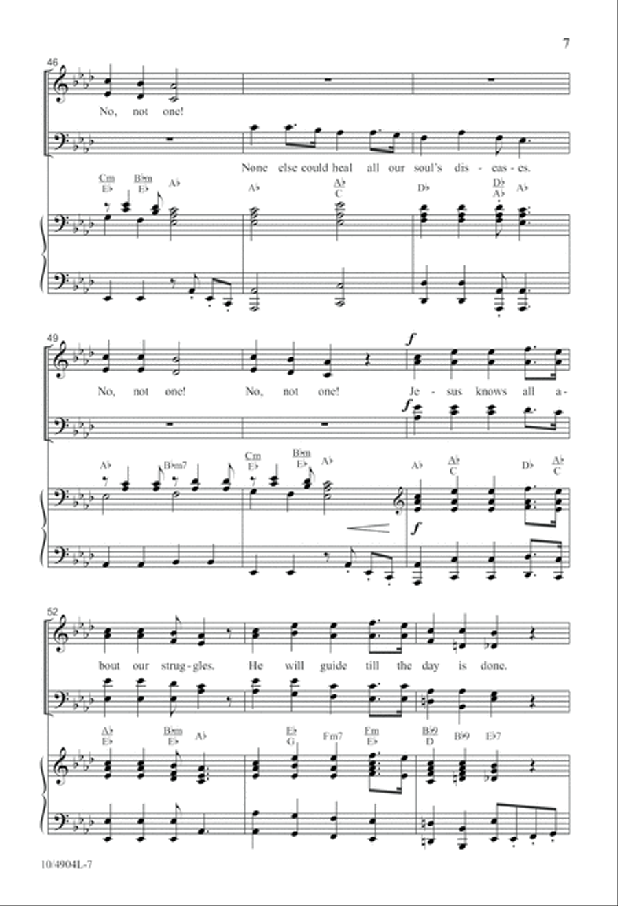Since Jesus Came Into My Heart 4-Part scores gallery preview page 7