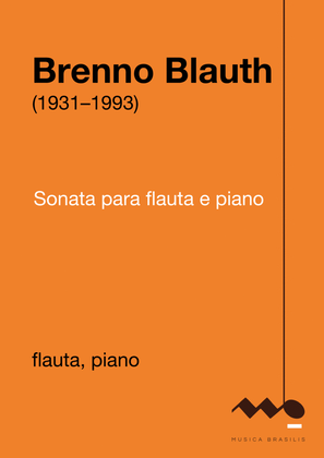 Book cover for Sonata para flauta e piano