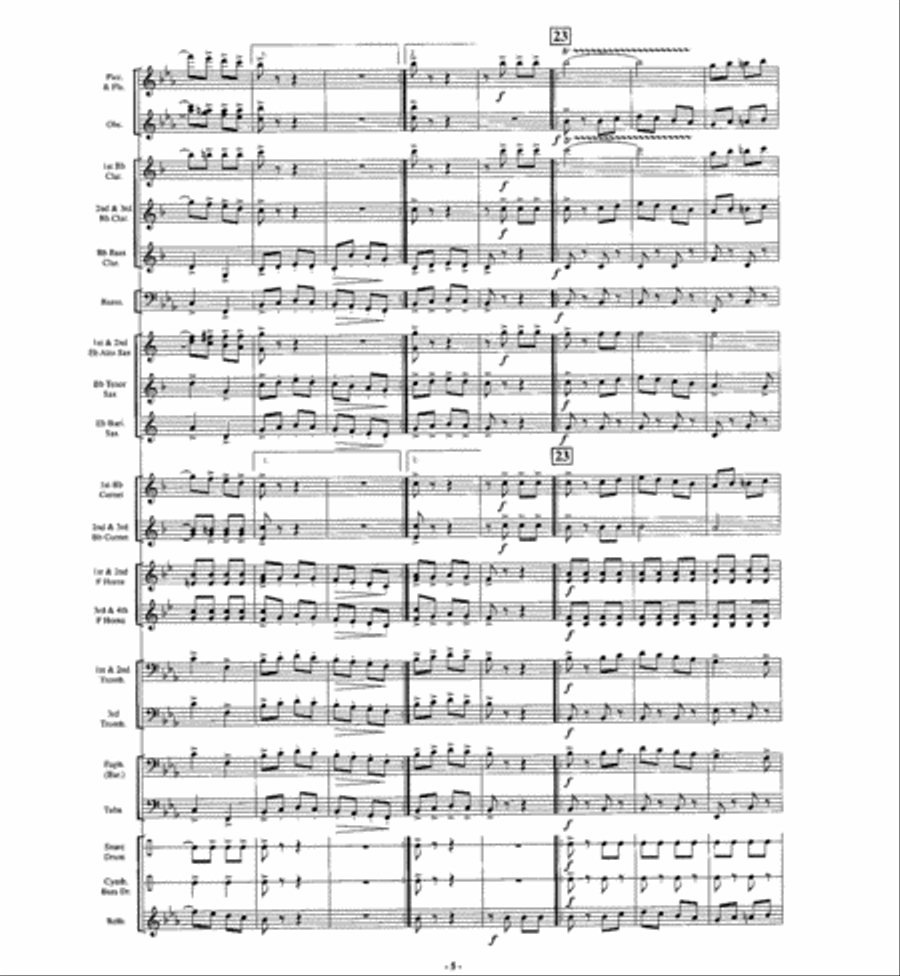 The Big Cage The Big Cage Concert Band scores gallery preview page 4