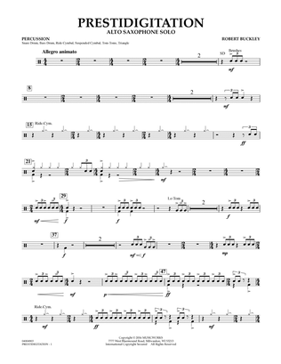 Prestidigitation (Alto Saxophone Solo with Band) - Percussion