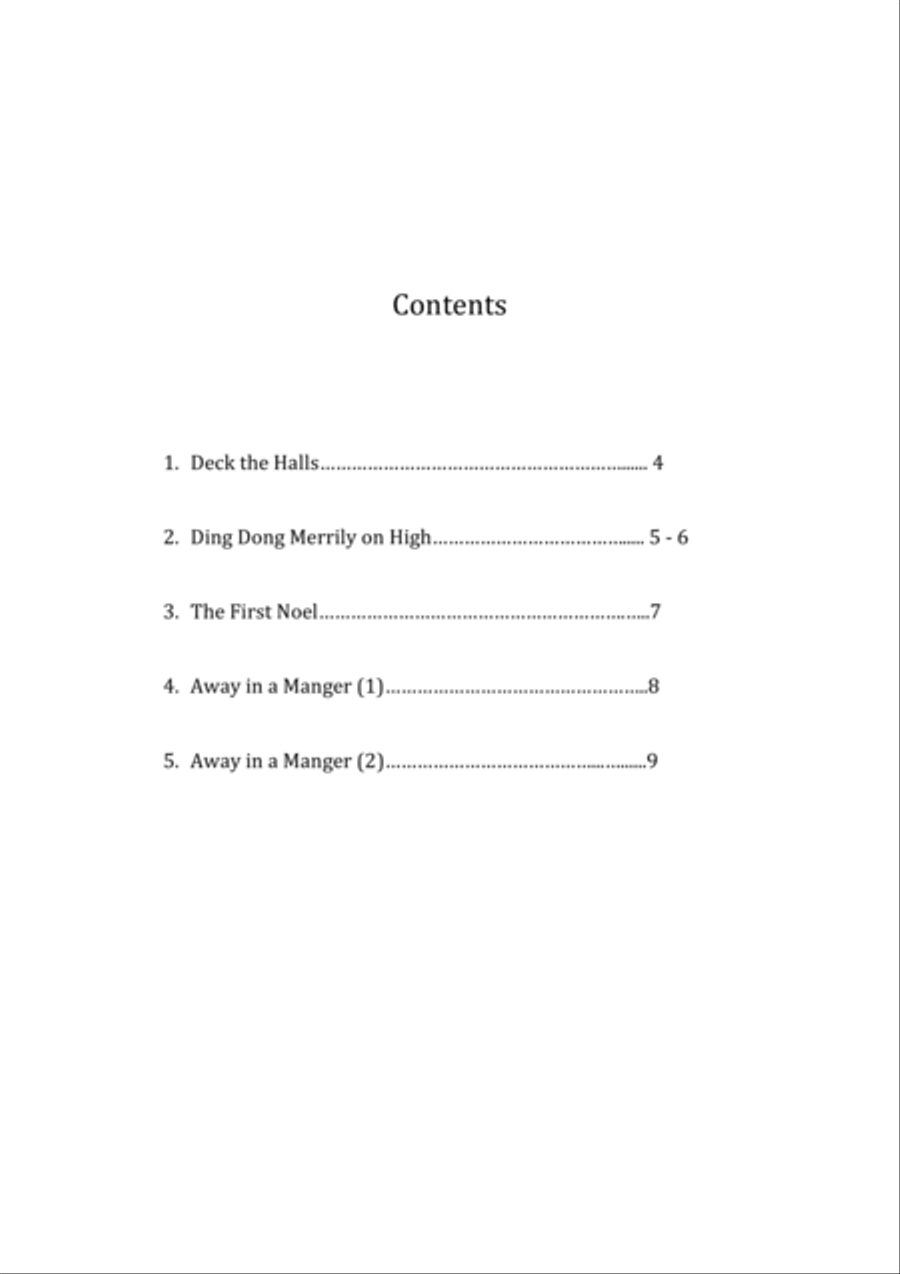 Christmas Songs (Volume 2) - 12 String Harp Harp scores gallery preview page 3