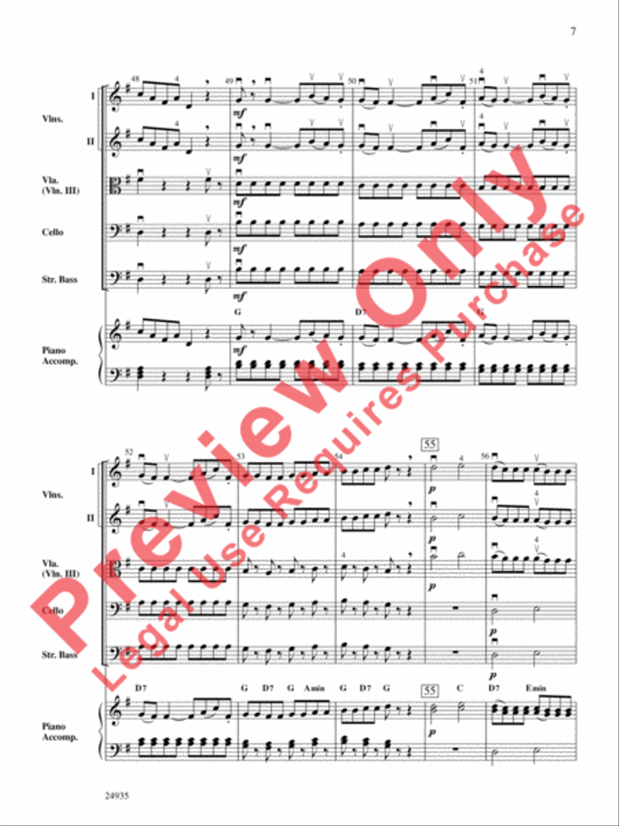 A Mozart Mix A Mozart Mix String Orchestra scores gallery preview page 8