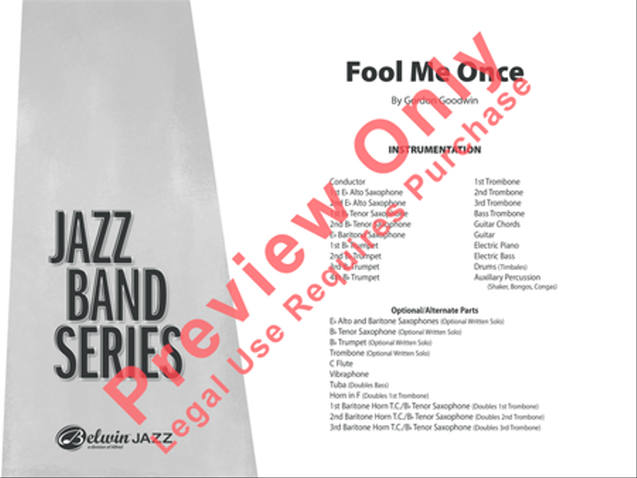 Fool Me Once Jazz Ensemble scores gallery preview page 2