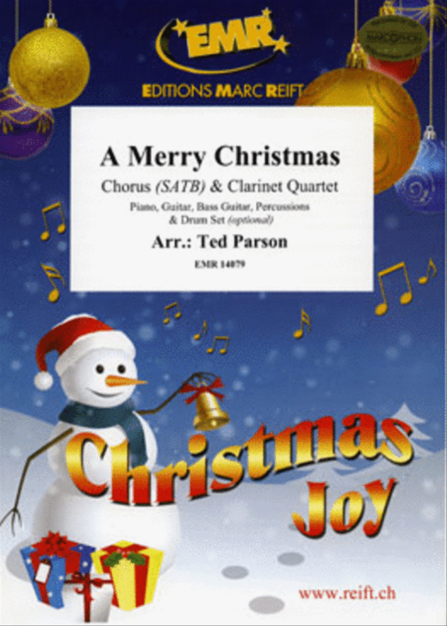 A Merry Christmas Clarinet Quartet scores gallery preview page 1