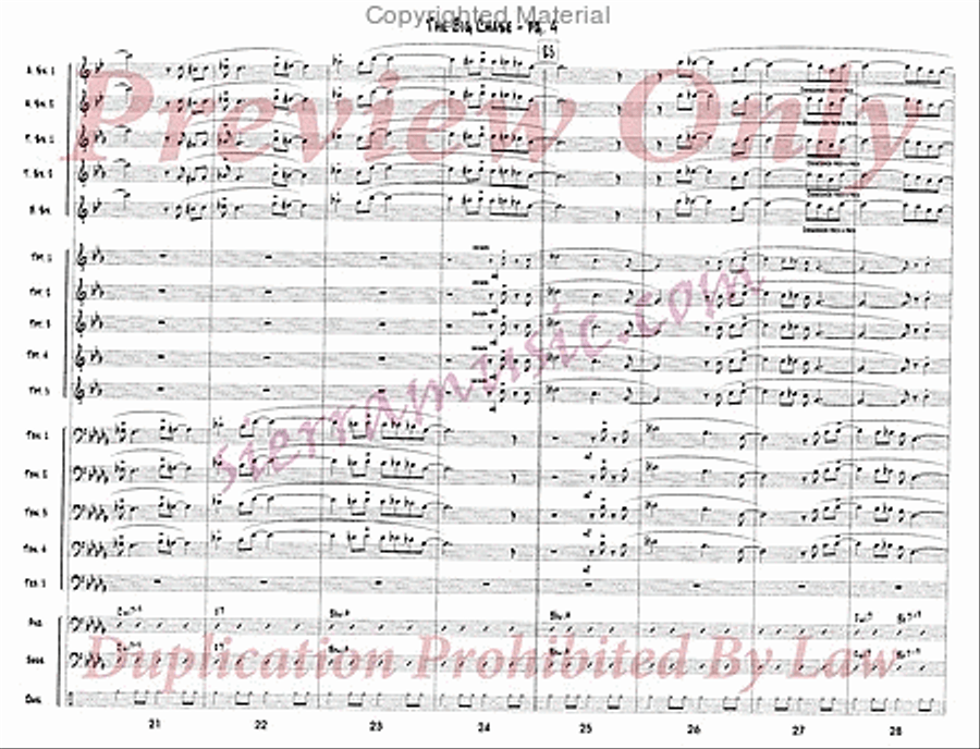 The Big Chase Jazz Ensemble scores gallery preview page 5