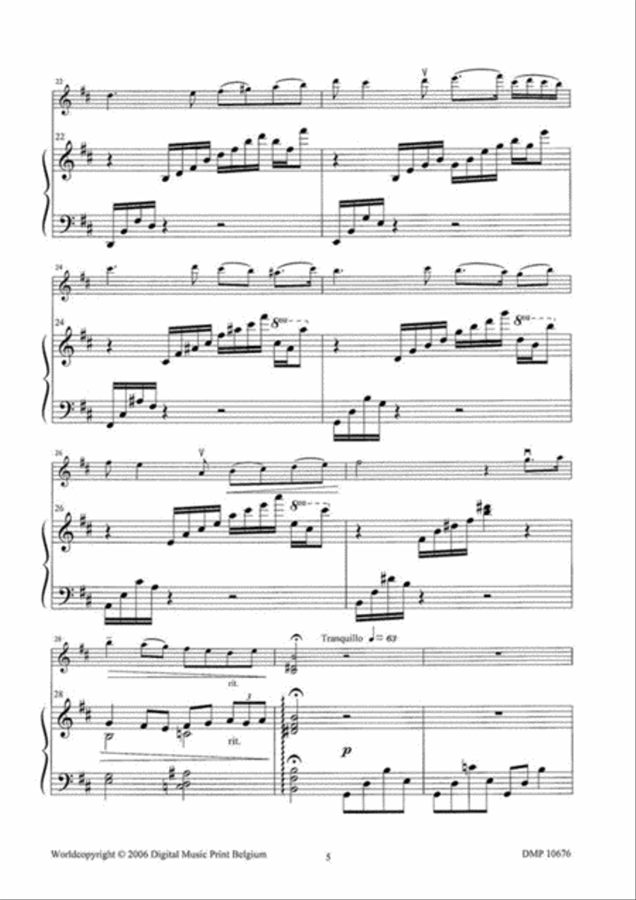 Elegie Violin Solo scores gallery preview page 4