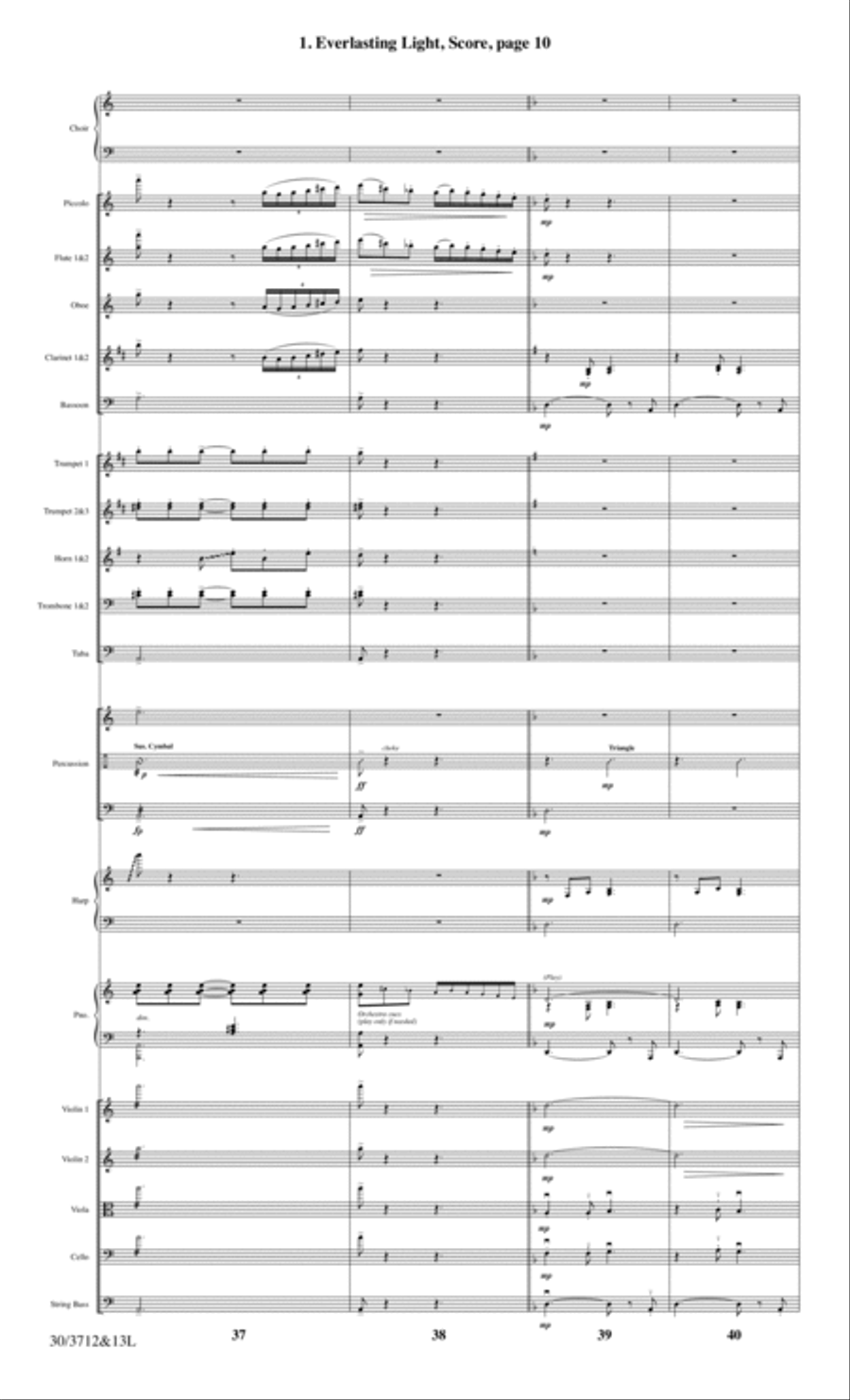 Everlasting Light - Full Score Choir scores gallery preview page 12