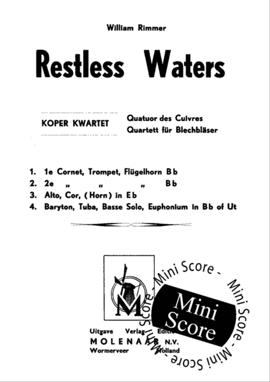 Restless Waters Brass Quartet scores gallery preview page 3