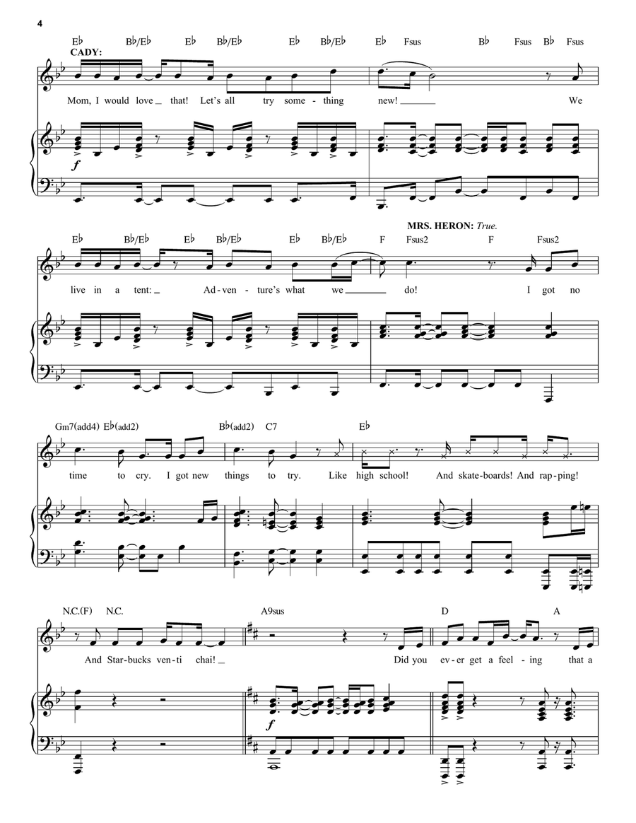It Roars (from Mean Girls: The Broadway Musical) Voice scores gallery preview page 4