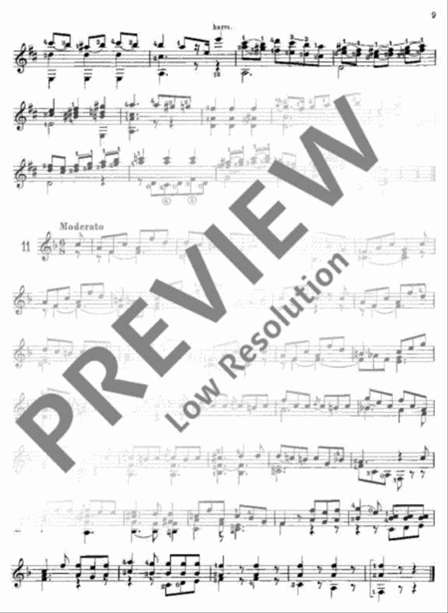 24 progressive Studies for Beginners Classical Guitar scores gallery preview page 10