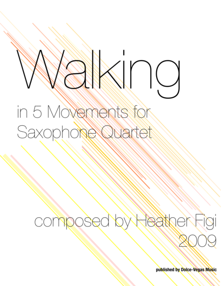 Walking for Saxophone Quartet