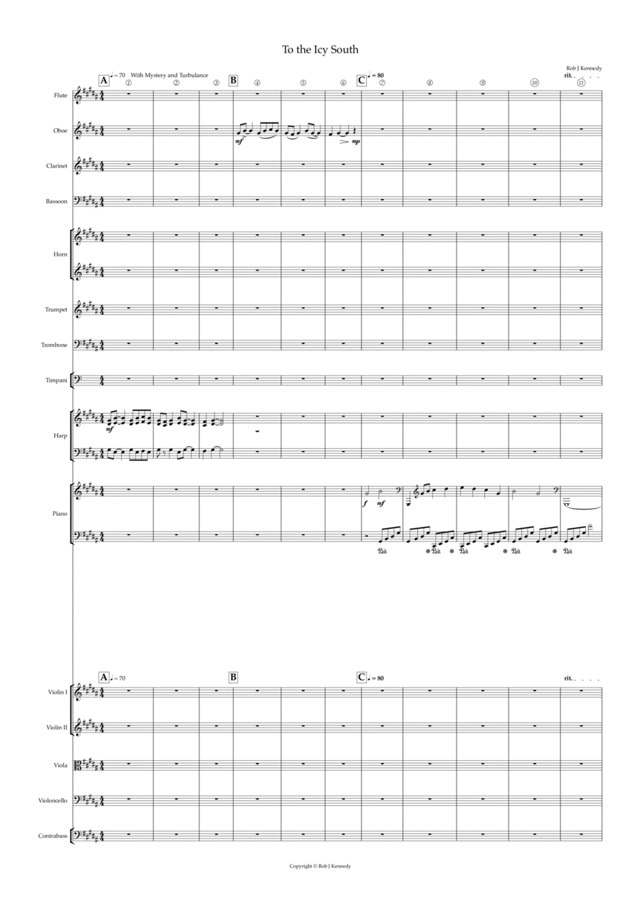 To the Icy South To the Icy South Full Orchestra scores gallery preview page 1