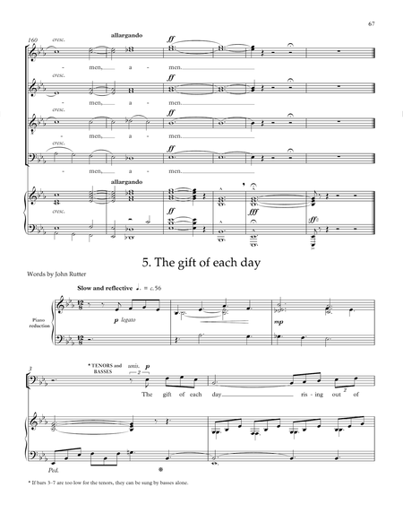 The Gift of Life by John Rutter Double Choir - Sheet Music